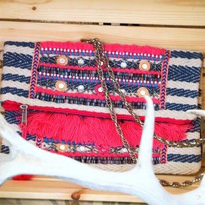 Boho Purse with Chain Strap!